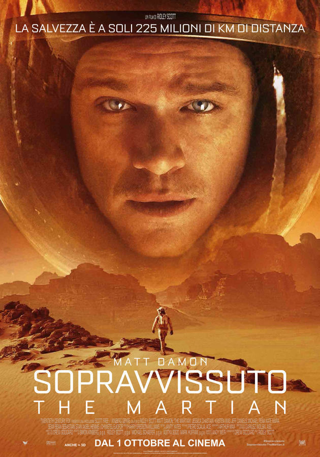 Locandina di Sopravvissuto - The Martian Locandina di Sopravvissuto - The Martian