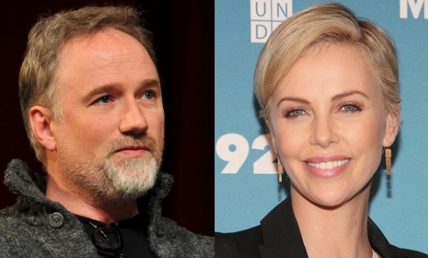 David Fincher e Charlize Theron