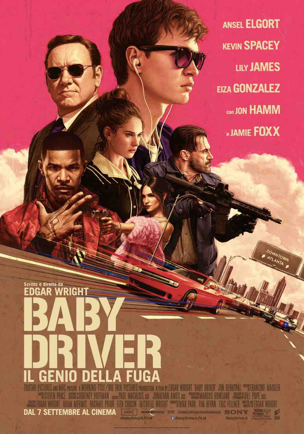 Locandina di Baby Driver Locandina di Baby Driver