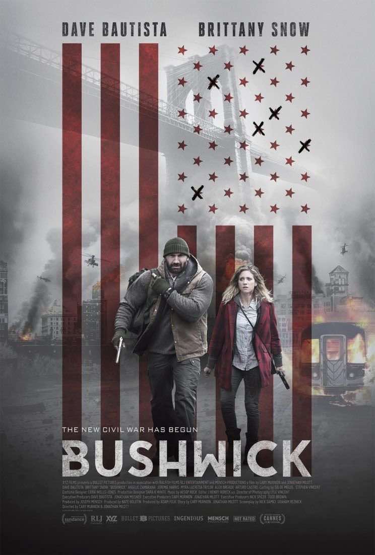 "Bushwick" (Usa 2017), Cary Murnion e Jonathan Milott, Netflix. U.S. Original threatrical poster "Bushwick" (Usa 2017), Cary Murnion e Jonathan Milott, Netflix. U.S. Original threatrical poster