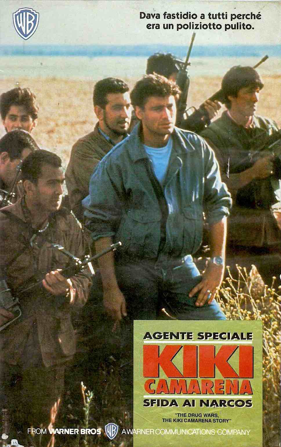 Locandina "Agente Speciale Kiki Camarena - Sfida ai Narcos" (Drug Wars: The Camarena Story)(Miniserie)(Usa 1990), Brian Gibson, Michael Mann vhs Warner Home Video, italian h.v., 1990 Locandina "Agente Speciale Kiki Camarena - Sfida ai Narcos" (Drug Wars: The Camarena Story)(Miniserie)(Usa 1990), Brian Gibson, Michael Mann vhs Warner Home Video, italian h.v., 1990