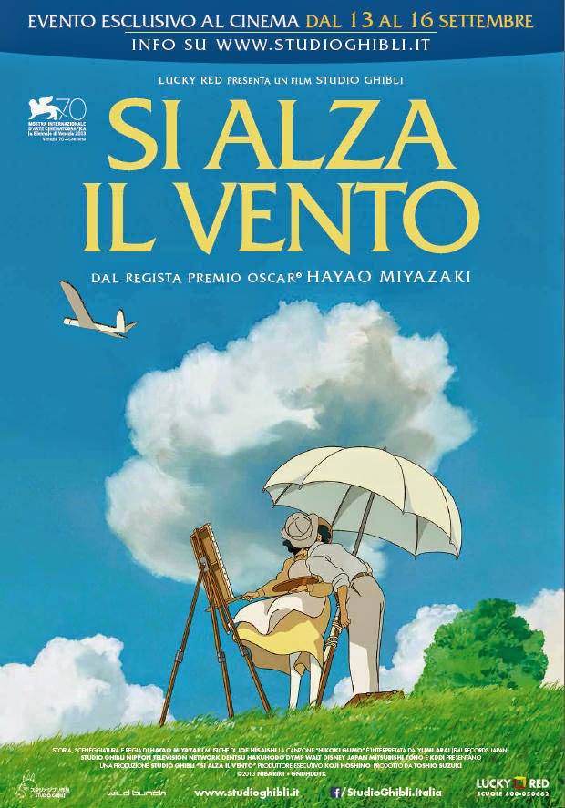 Locandina di Si alza il vento di Miyazaki Locandina di Si alza il vento di Miyazaki
