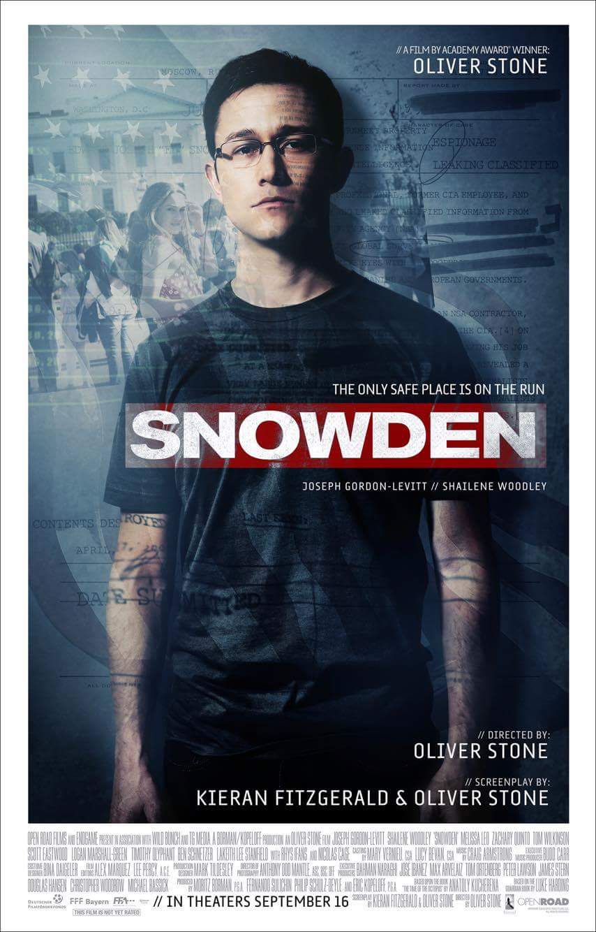 Locandina di Snowden Locandina di Snowden