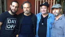 Da destra il regista Paolo Consorti e gli attori Jorge Perugorria, Franco Nero e Andros Perugorria Da destra il regista Paolo Consorti e gli attori Jorge Perugorria, Franco Nero e Andros Perugorria
