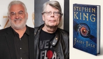 Paul Greengrass, Stephen King e una copia di Fairy Tale Paul Greengrass, Stephen King e una copia di Fairy Tale