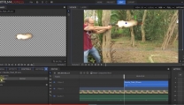 L'interfaccia di HitFilm L'interfaccia di HitFilm