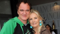 Quentin Tarantino e Barbara Bouchet Quentin Tarantino e Barbara Bouchet