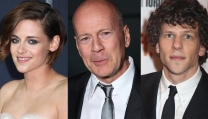 Kristen Stewart, Bruce Willis e Jesse Eisenberg Kristen Stewart, Bruce Willis e Jesse Eisenberg