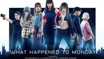 "What Happened to Monday" (Seven Sisters) (G.B./Usa/Norvegia 2017), Tommy Wirkola. Netflix original U.S. advertising "What Happened to Monday" (Seven Sisters) (G.B./Usa/Norvegia 2017), Tommy Wirkola. Netflix original U.S. advertising