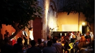 Il giardino del cinema teatro Lux a Pisa