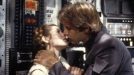 Carrie Fisher e Harrison Ford in Guerre Stellari