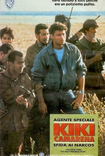Locandina "Agente Speciale Kiki Camarena - Sfida ai Narcos" (Drug Wars: The Camarena Story)(Miniserie)(Usa 1990), Brian Gibson, Michael Mann vhs Warner Home Video, italian h.v., 1990