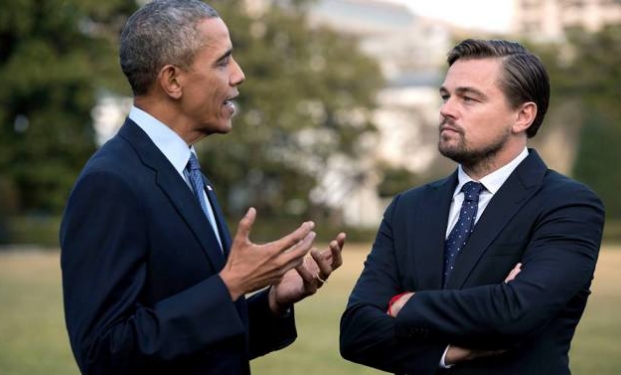 Leonardo DiCaprio, Barack Obama Leonardo DiCaprio, Barack Obama