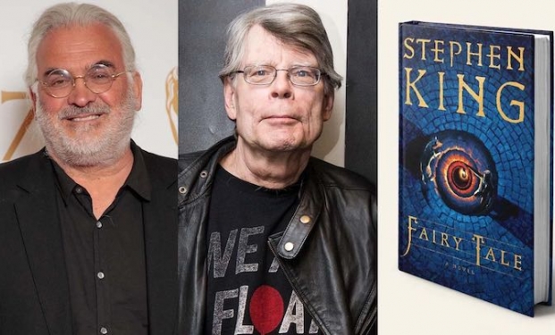Paul Greengrass, Stephen King e una copia di Fairy Tale Paul Greengrass, Stephen King e una copia di Fairy Tale