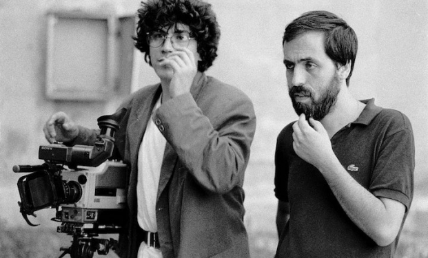 Franco Maresco e Daniele Ciprì sul set di Cinico TV Franco Maresco e Daniele Ciprì sul set di Cinico TV