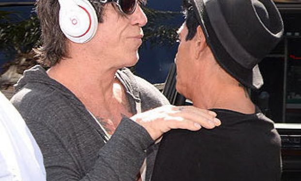 Mickey Rourke con Giuseppe Franco Mickey Rourke con Giuseppe Franco