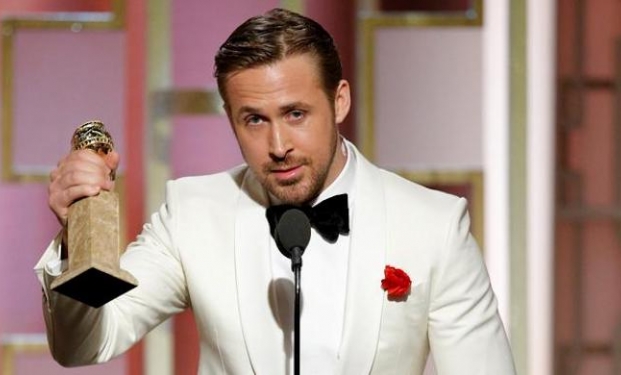 Ryan Gosling vincitore ai Golden Globes 2017 Ryan Gosling vincitore ai Golden Globes 2017