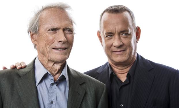 Clint Eastwood con Tom Hanks Clint Eastwood con Tom Hanks