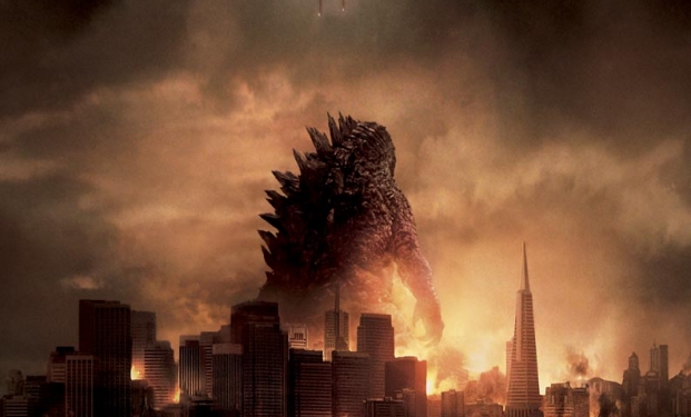 Godzilla, la locandina del film di Gareth Edwards (credit: Warner Bros) Godzilla: locandina