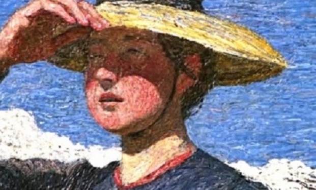 Particolare di Mezzogiorno sulle Alpi di Giovanni Segantini