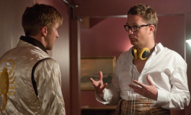 Nicolas Winding Refn con Ryan Gosling sul set di Drive Nicolas Winding Refn con Ryan Gosling sul set di Drive