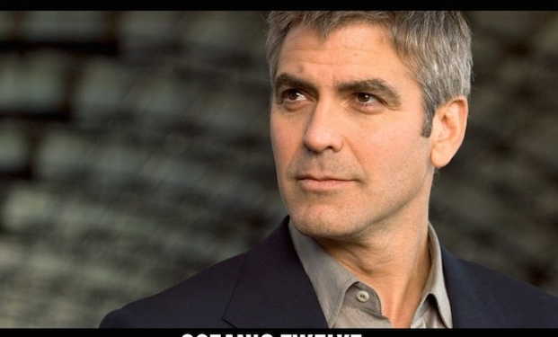 George Clooney in "Ocean's twelve" George Clooney in "Ocean's twelve"