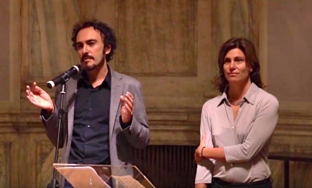 il regista Alessandro Aronadio con la produttrice Costanza Coldagelli alla presentazione di Orecchie - Ears il regista Alessandro Aronadio con la produttrice Costanza Coldagelli alla presentazione di Orecchie - Ears