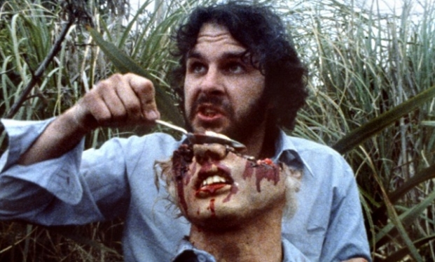 Peter Jackson sul set di Bad Taste Peter Jackson sul set di Bad Taste