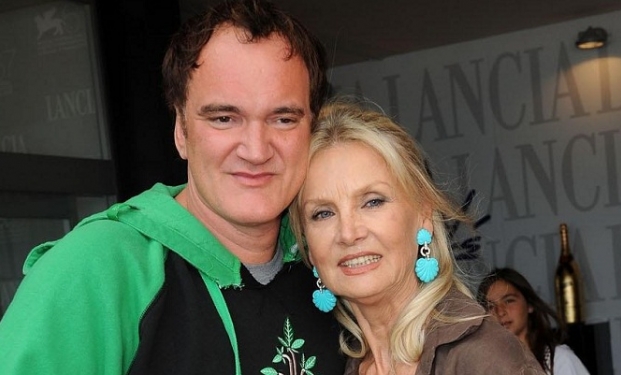 Quentin Tarantino e Barbara Bouchet Quentin Tarantino e Barbara Bouchet