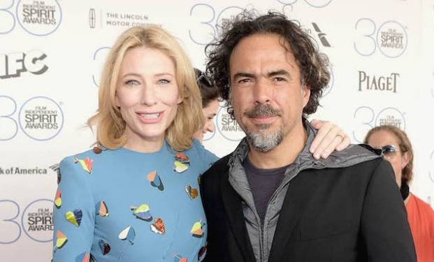 Cate Blanchett con Alejandro González Iñárritu ai premi "Spirit" 2015 Cate Blanchett con Alejandro González Iñárritu ai premi "Spirit" 2015