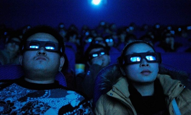 Spettatori cinesi al cinema Spettatori cinesi al cinema