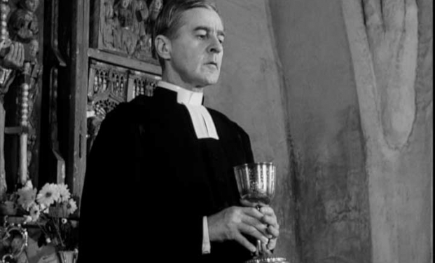 Gunnar Björnstrand in "Luci d'inverno" di Ingmar Bergman Gunnar Björnstrand in "Luci d'inverno" di Ingmar Bergman