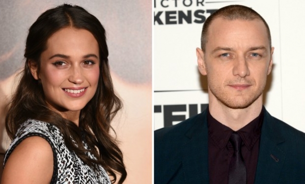 Alicia Vikander e James McAvoy Alicia Vikander e James McAvoy