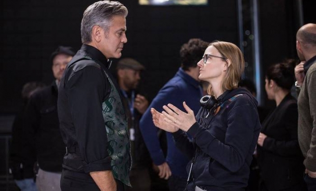 George Clooney e Jodie Foster sul set di Money Monster George Clooney e Jodie Foster sul set di Money Monster