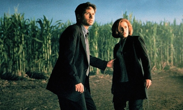 David Duchovny e Gillian Anderson in una scena di X-Files David Duchovny e Gillian Anderson in una scena di X-Files