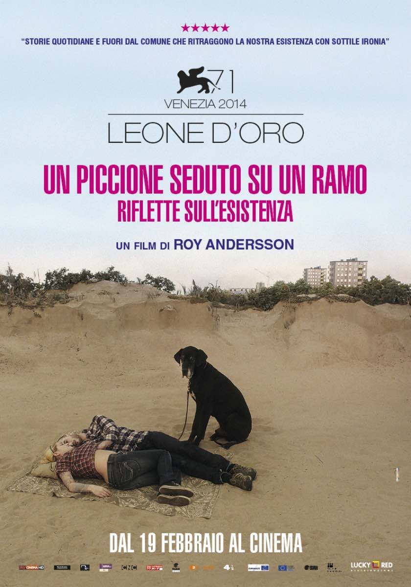 Locandina di "Un piccione seduto su un ramo riflette sull'esistenza" Locandina di "Un piccione seduto su un ramo riflette sull'esistenza"